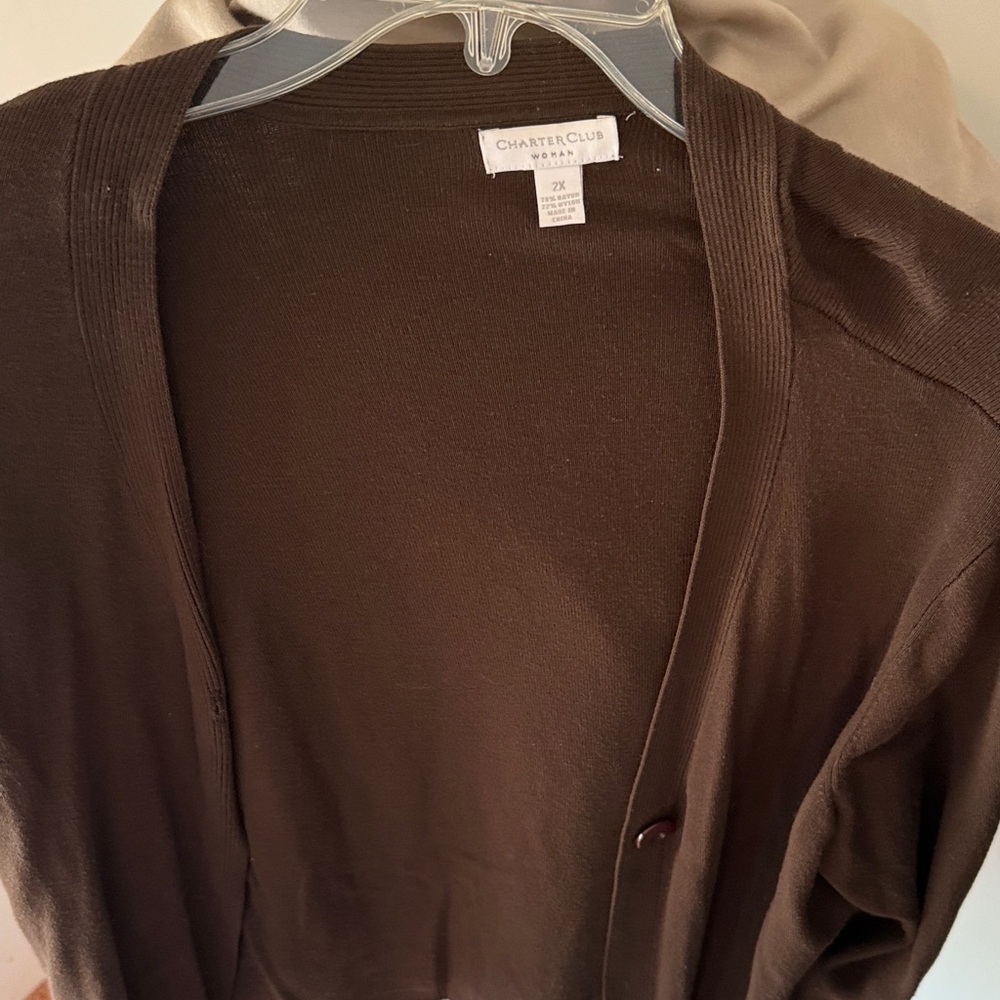 Charter Club Women's Brown Sweater